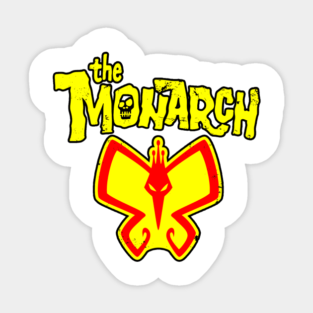 The Monarch (Alt Print) Sticker by Nerdology